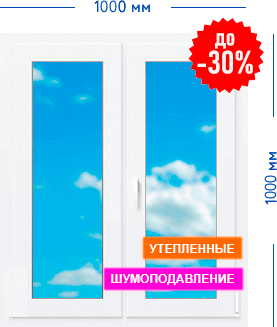 Двухстворчатое окно